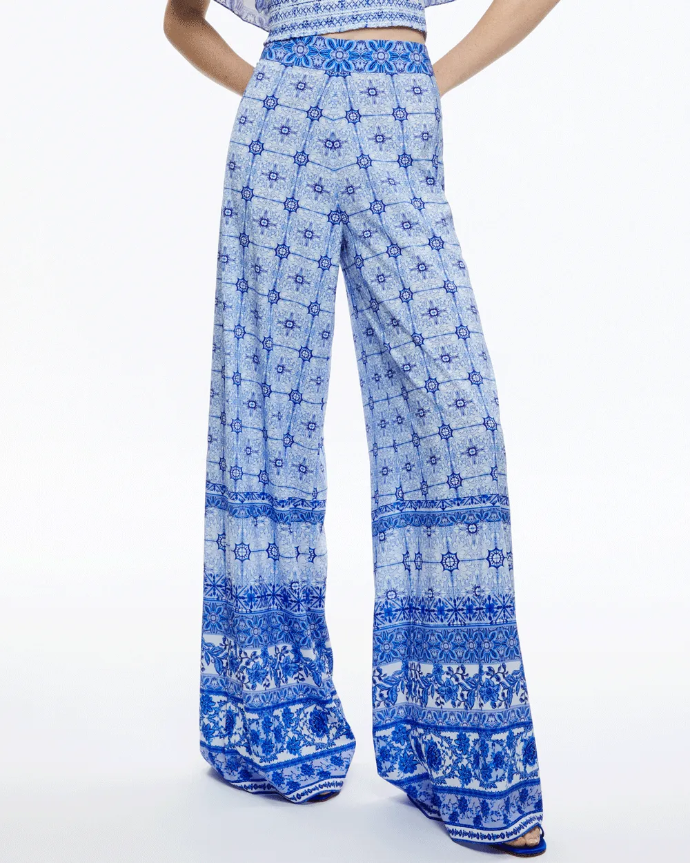 Greek Tile Athena Wide Leg Pant