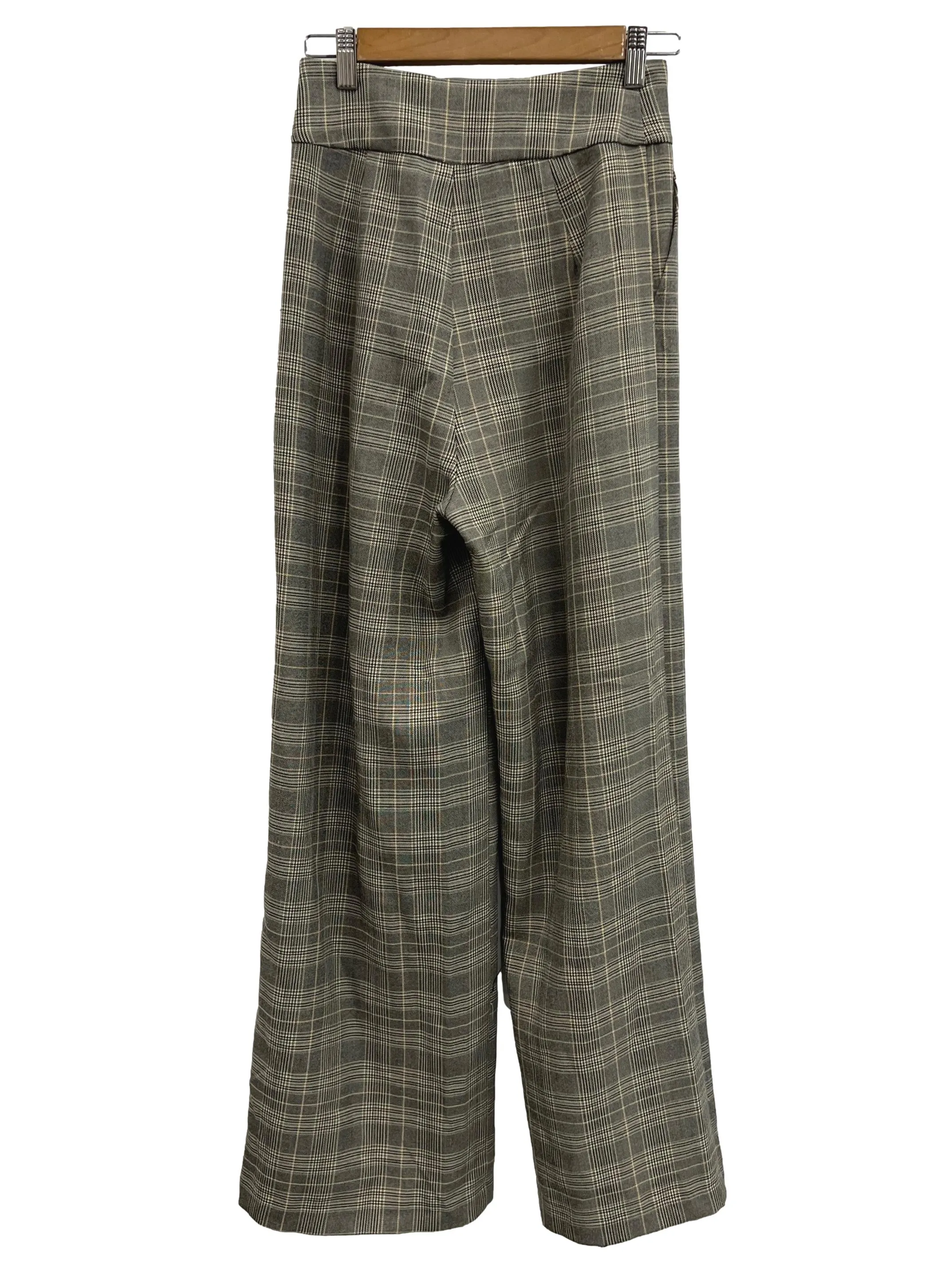 Grey Yellow Checkered Pants