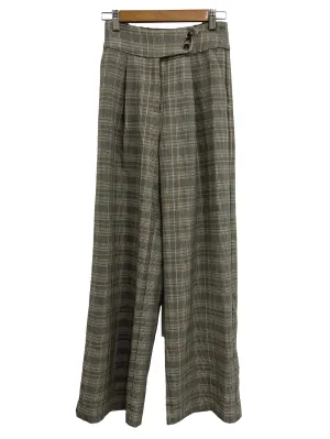 Grey Yellow Checkered Pants