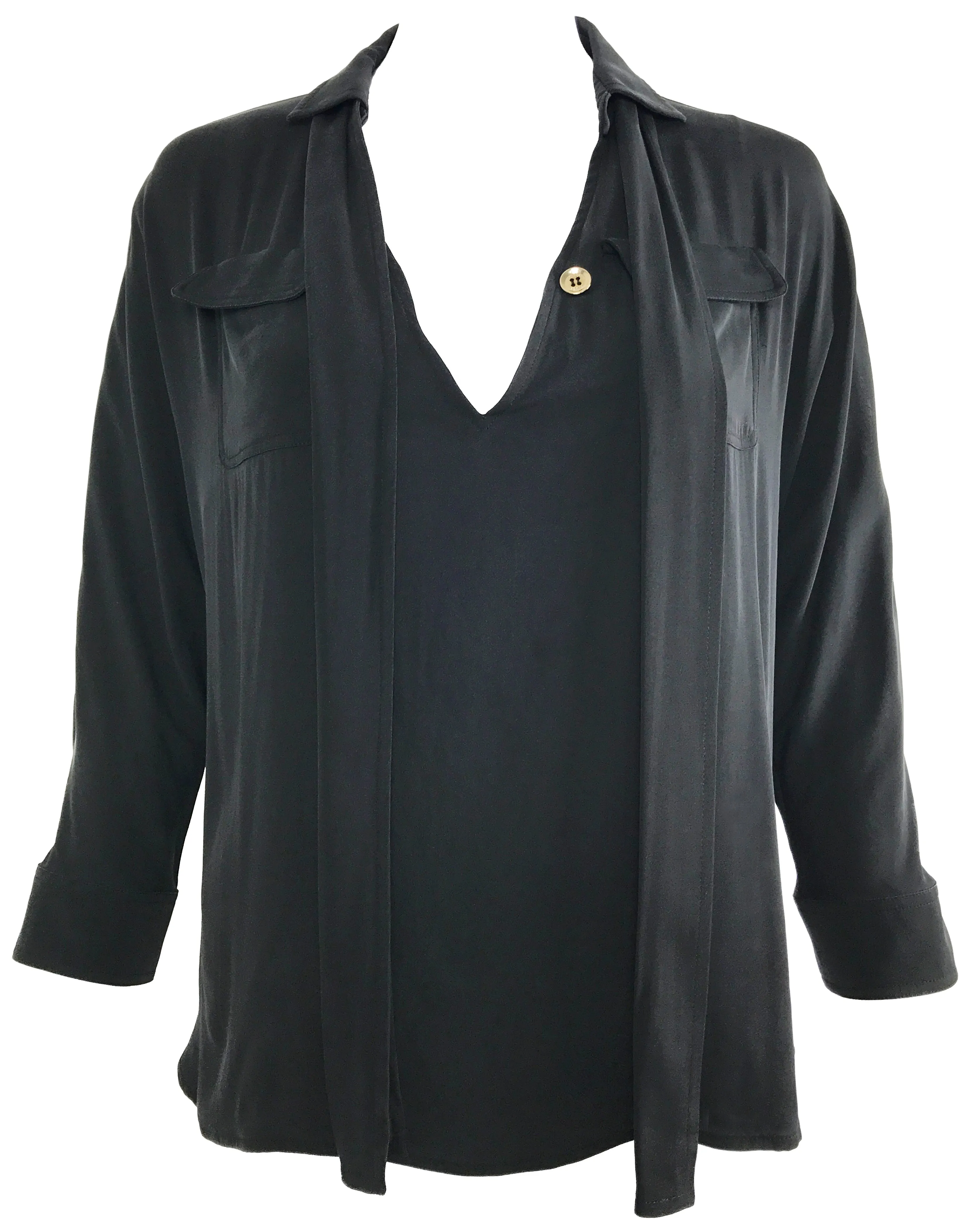 Gucci Pussy-Bow Neck Tie Blouse