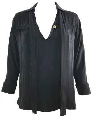 Gucci Pussy-Bow Neck Tie Blouse