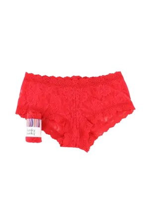 Hanky Panky Red Lace “No VPL” Boyshort Knickers UK S