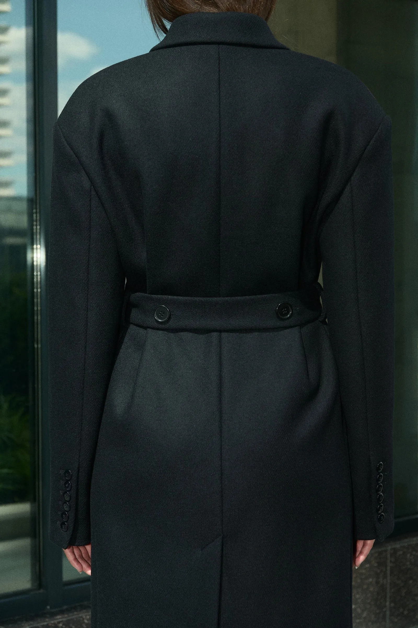 HANNA WOOL BELTED COAT