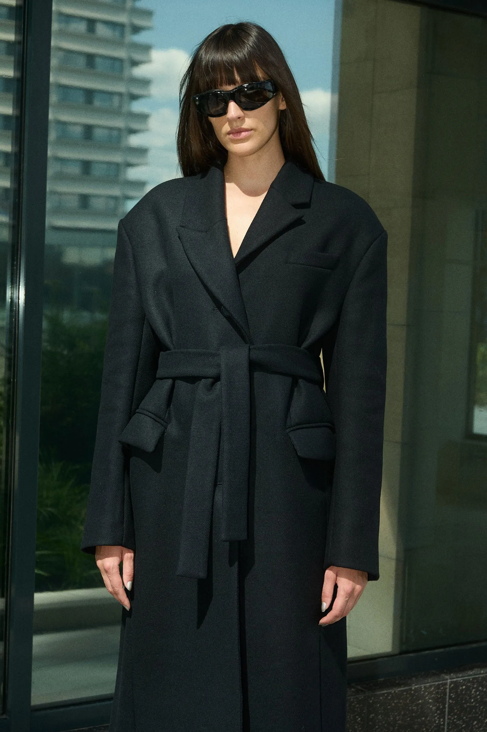 HANNA WOOL BELTED COAT