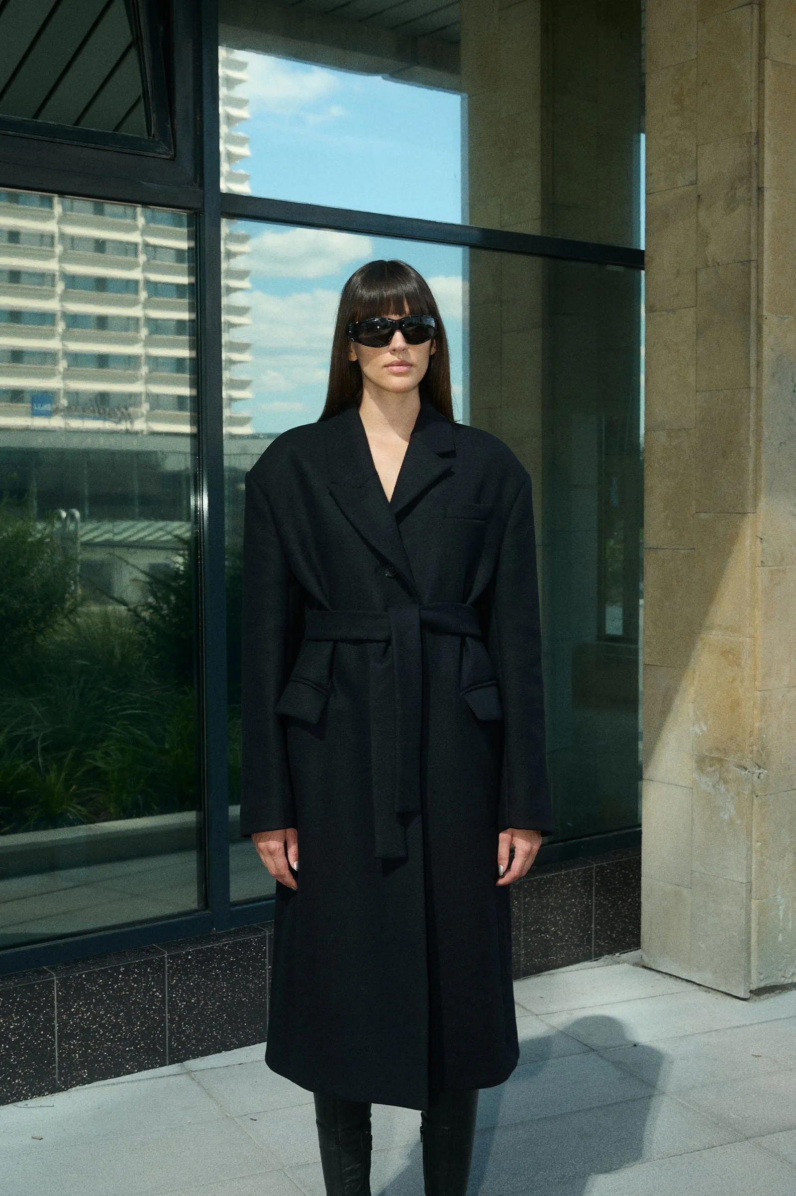 HANNA WOOL BELTED COAT