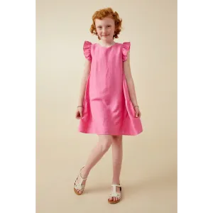Hayden Girls Side Panel Detailed Ruffle Sleeve Dress