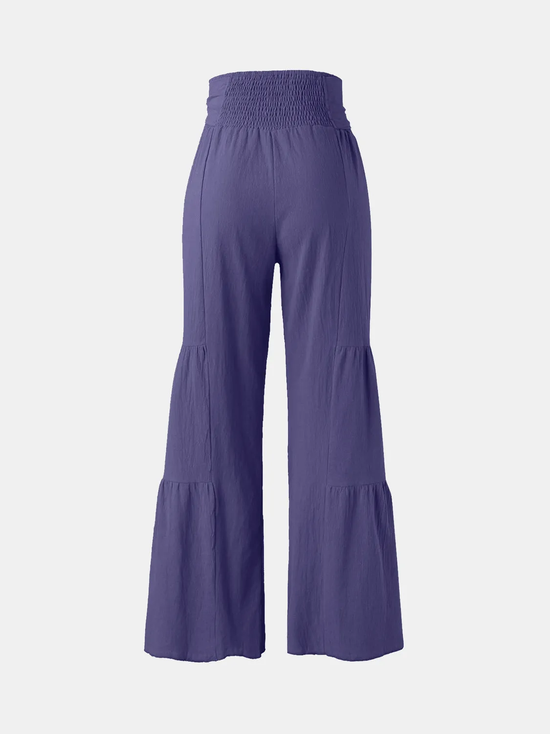 Hazel Blues® |  Tied Ruched Wide Leg Pants