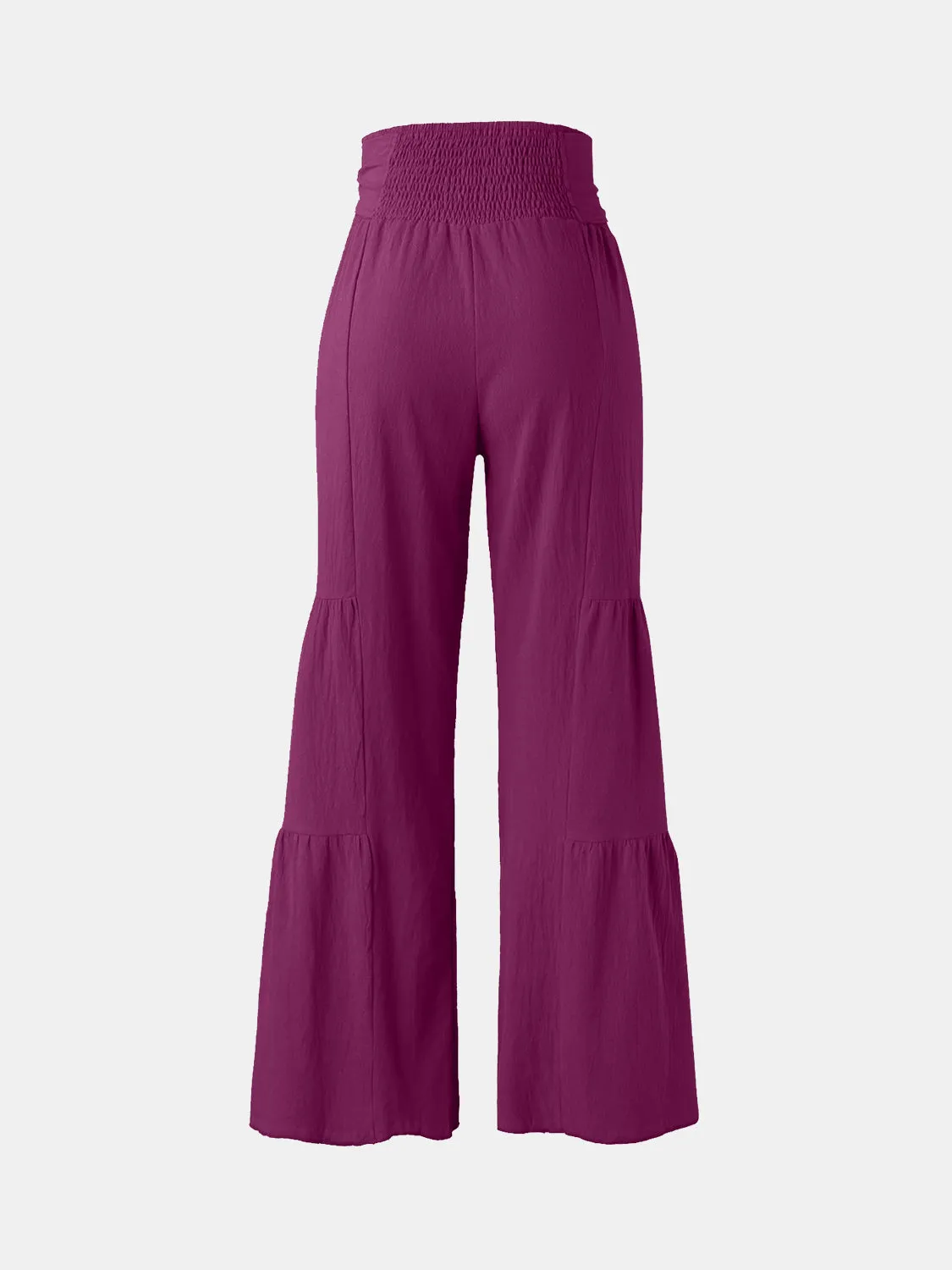 Hazel Blues® |  Tied Ruched Wide Leg Pants