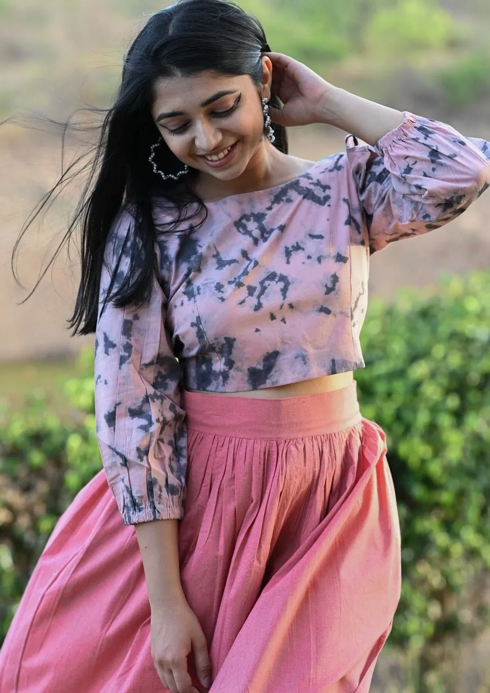 Heather - Back Tie-up Crop Top