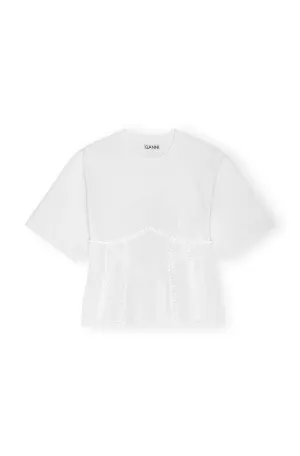 Heavy Cotton Tie Back Waisted T-shirt