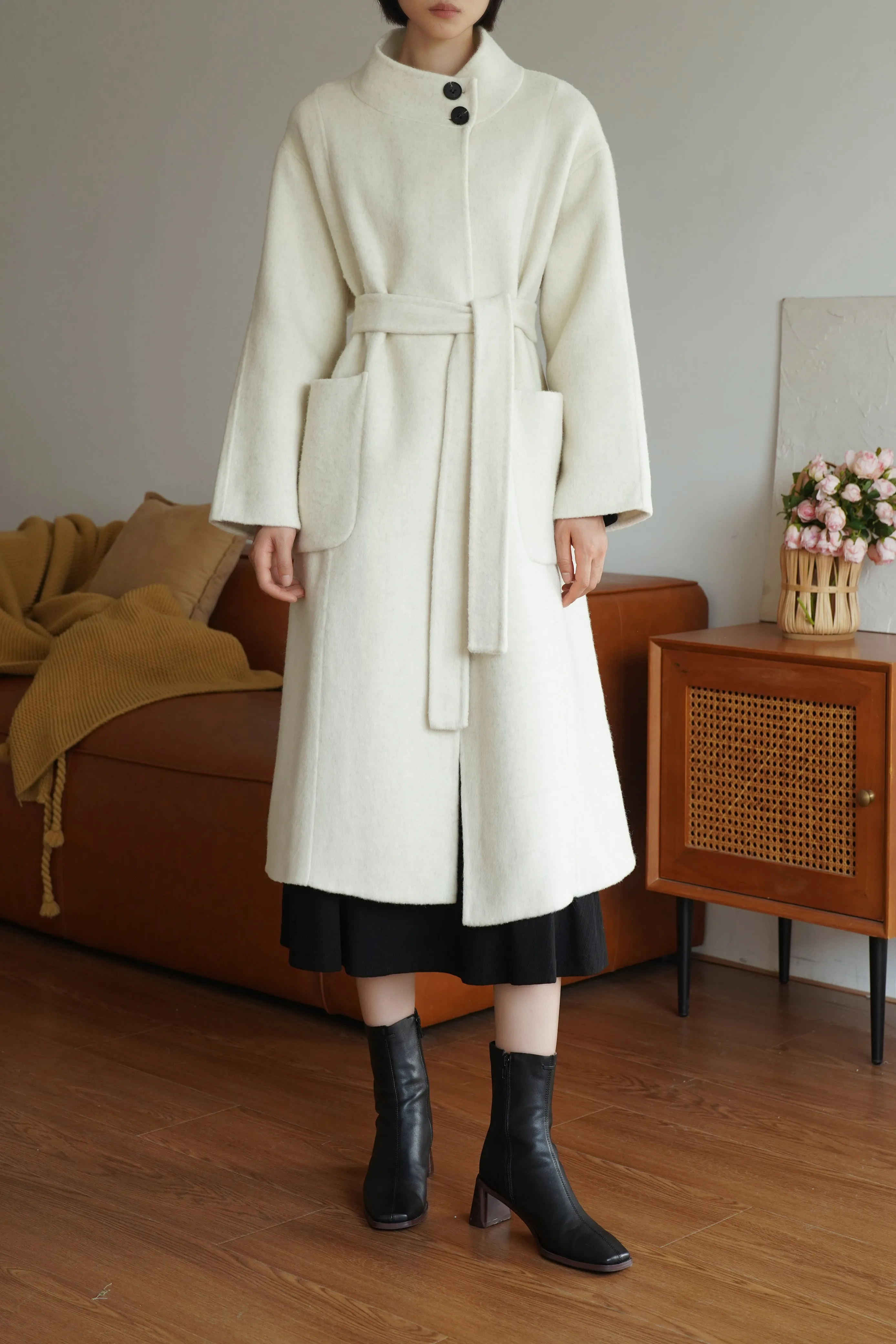 Hepburn Wool And Silk Coat