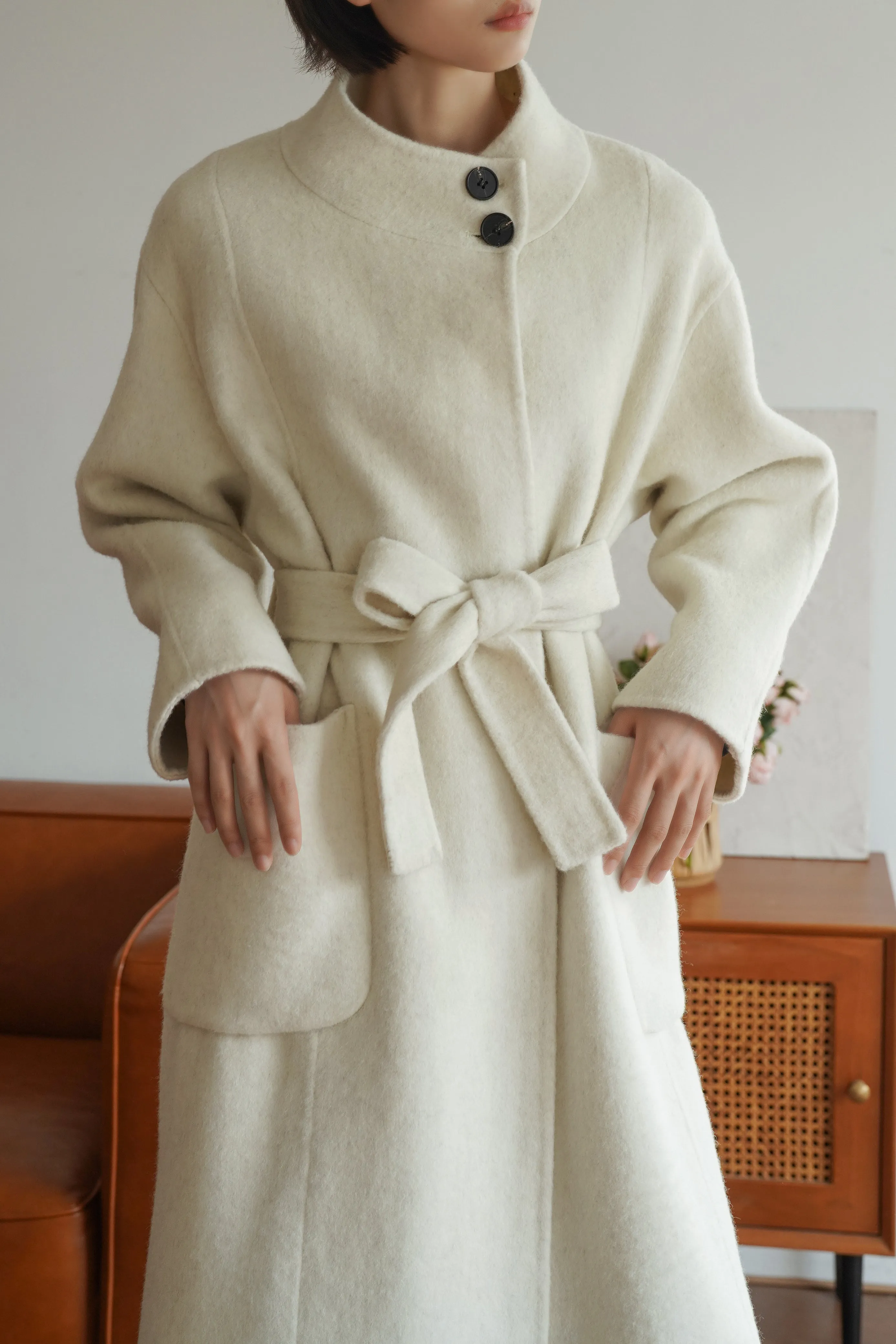 Hepburn Wool And Silk Coat