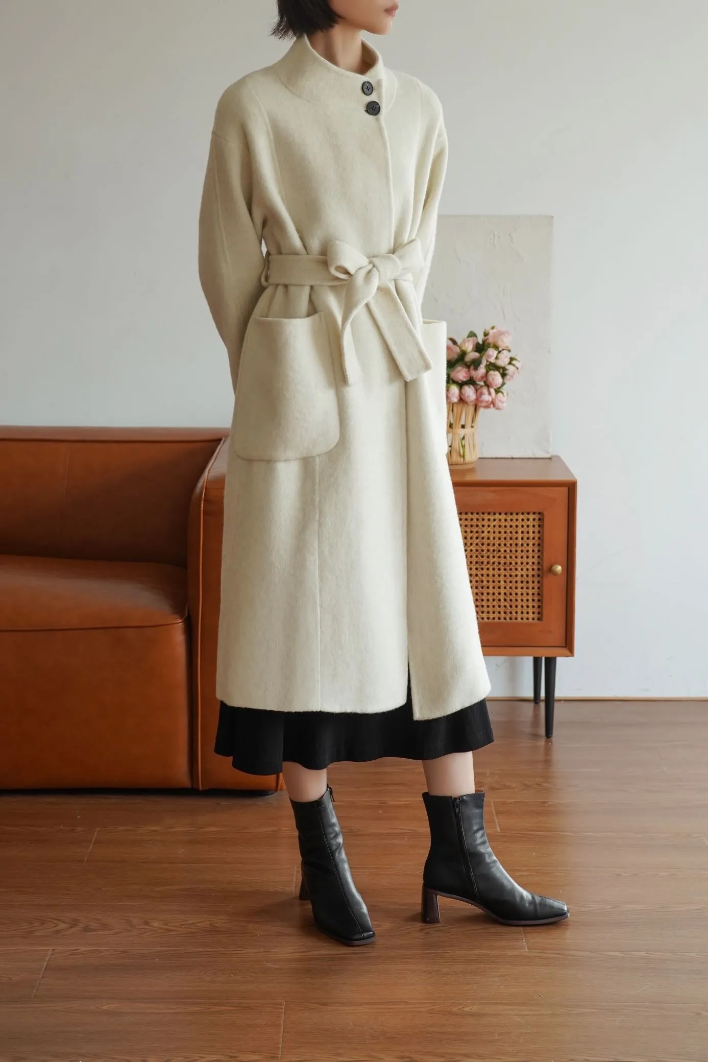 Hepburn Wool And Silk Coat