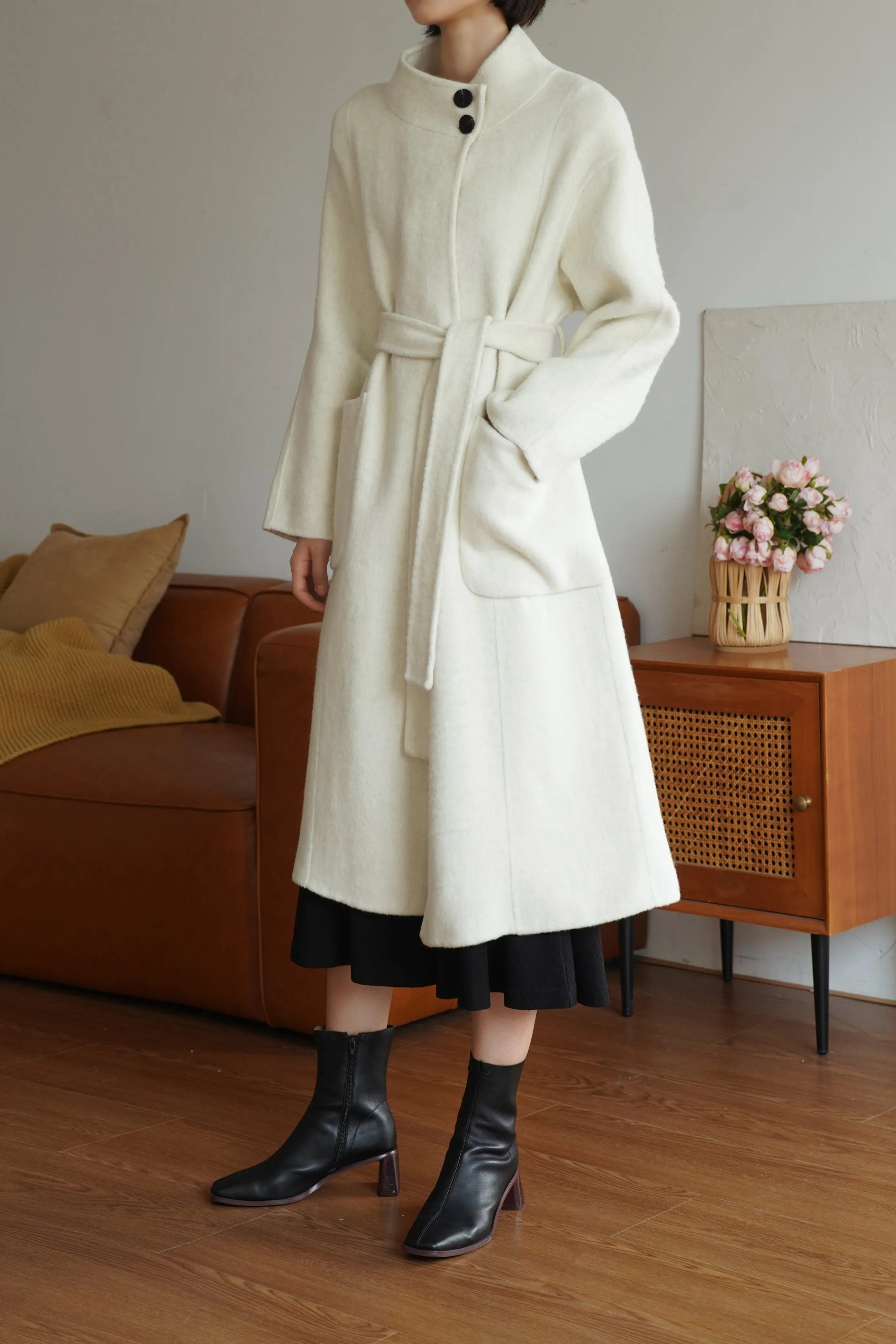 Hepburn Wool And Silk Coat