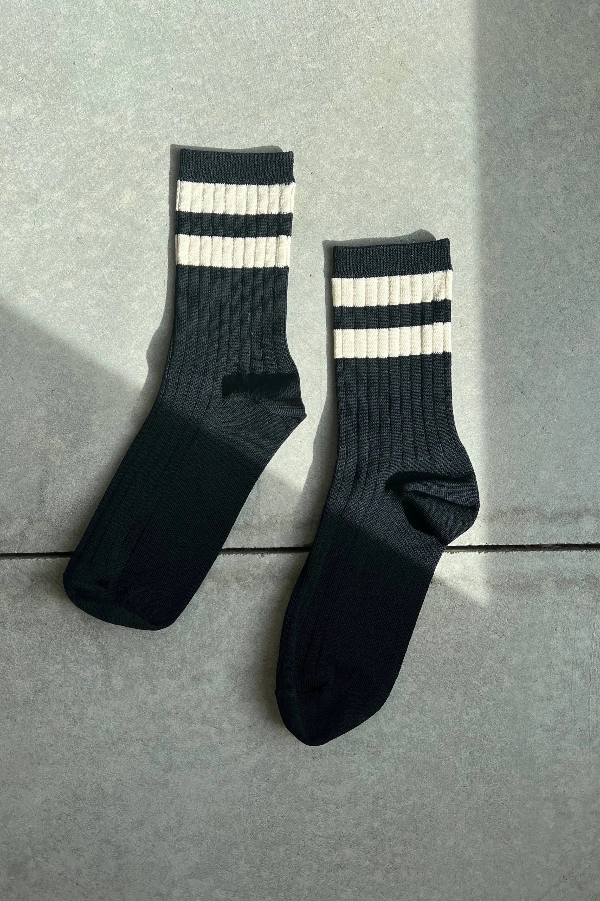 Her Socks Varsity Black