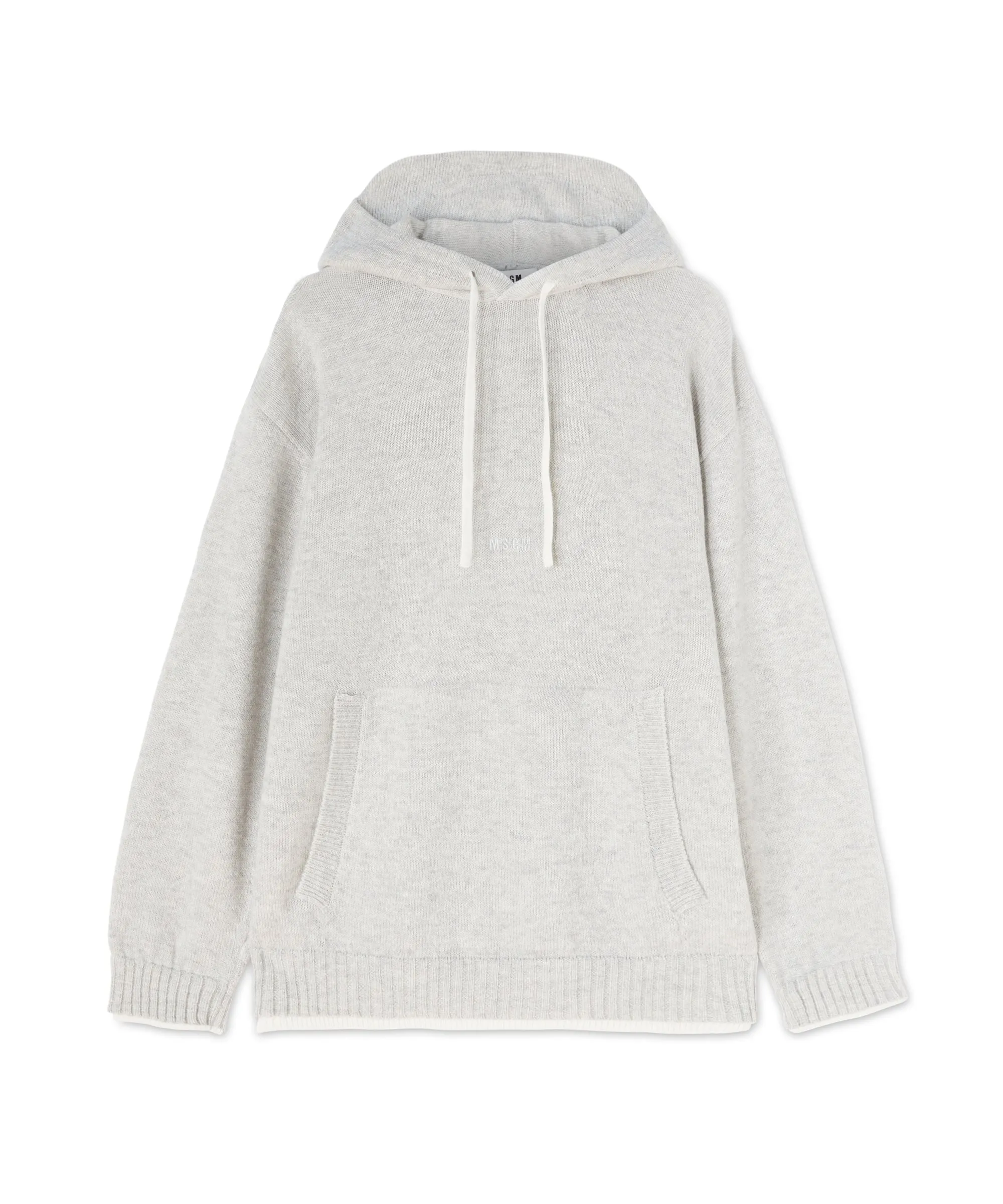 Heritage Embroidery Merino MSGM crewneck sweater