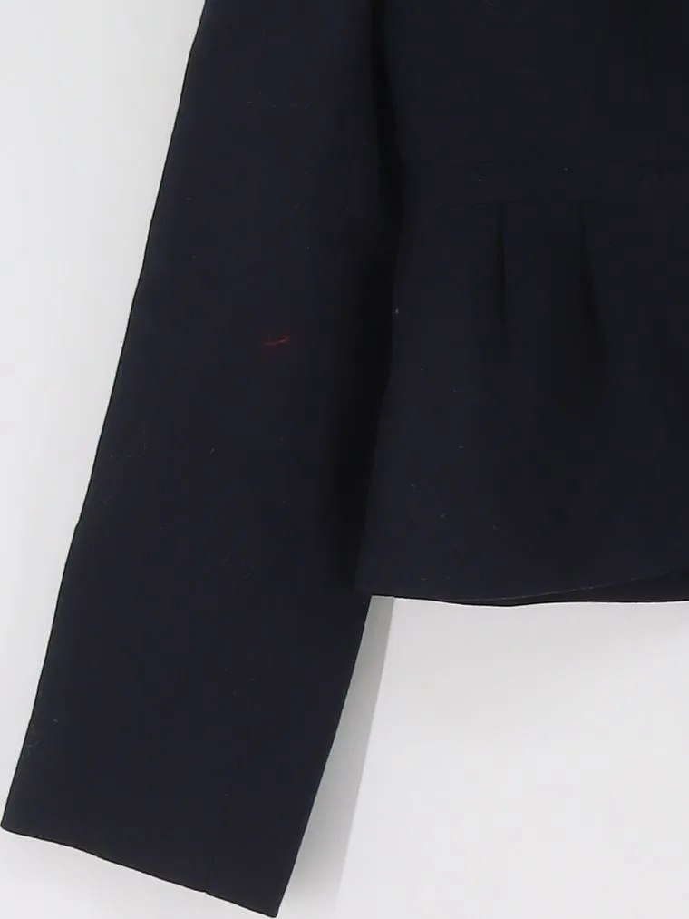 Hobbs Women's Blazer UK 10 Blue Wool with Other
