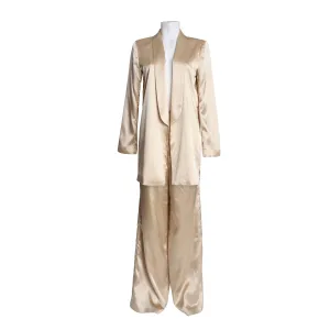 House of Harlow 1960 Champagne Satin Set