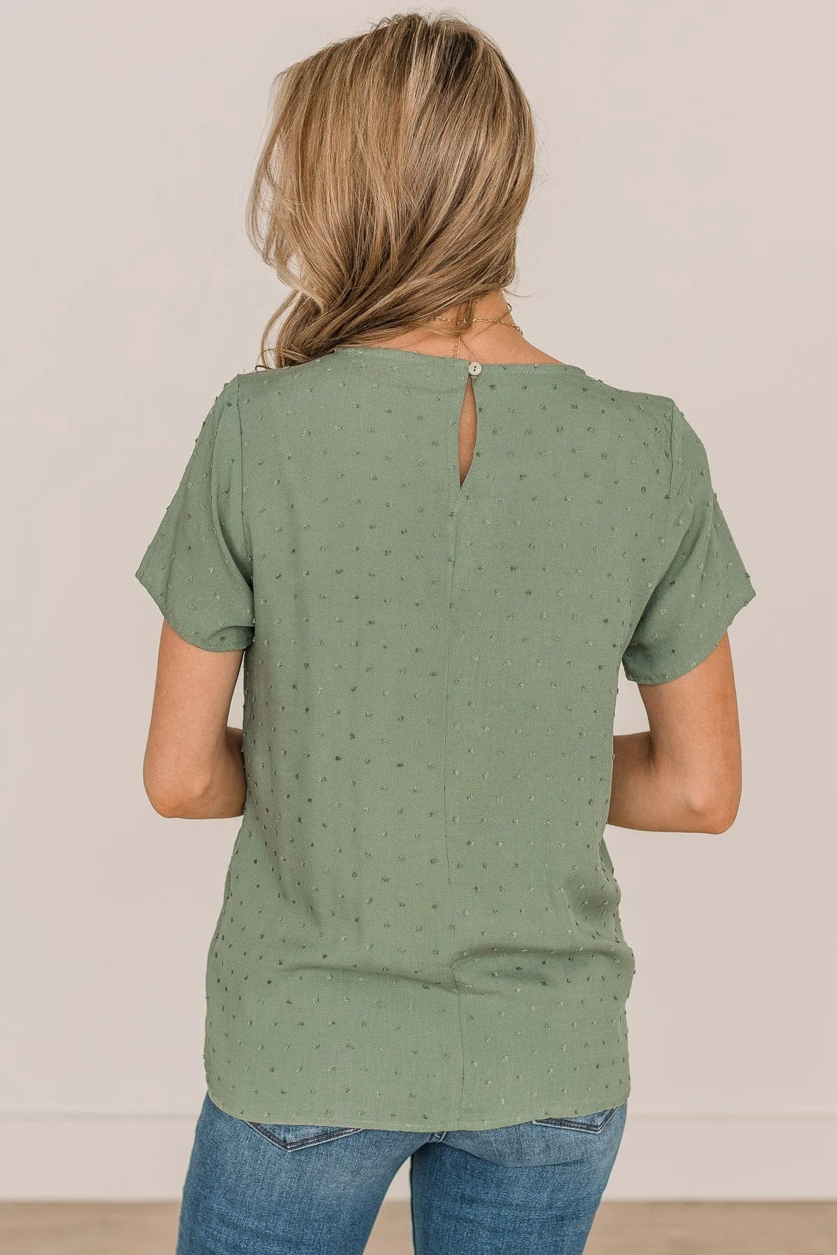 How Can I Resist Babydoll Blouse- Olive