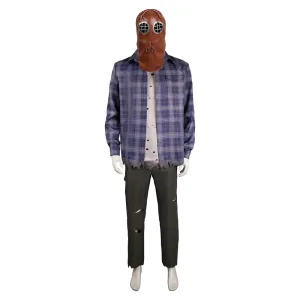 In A Violent Nature 2024 Horror Movie Johnny Checkered Print Suit Cosplay Costume Outfits Halloween Carnival Suit