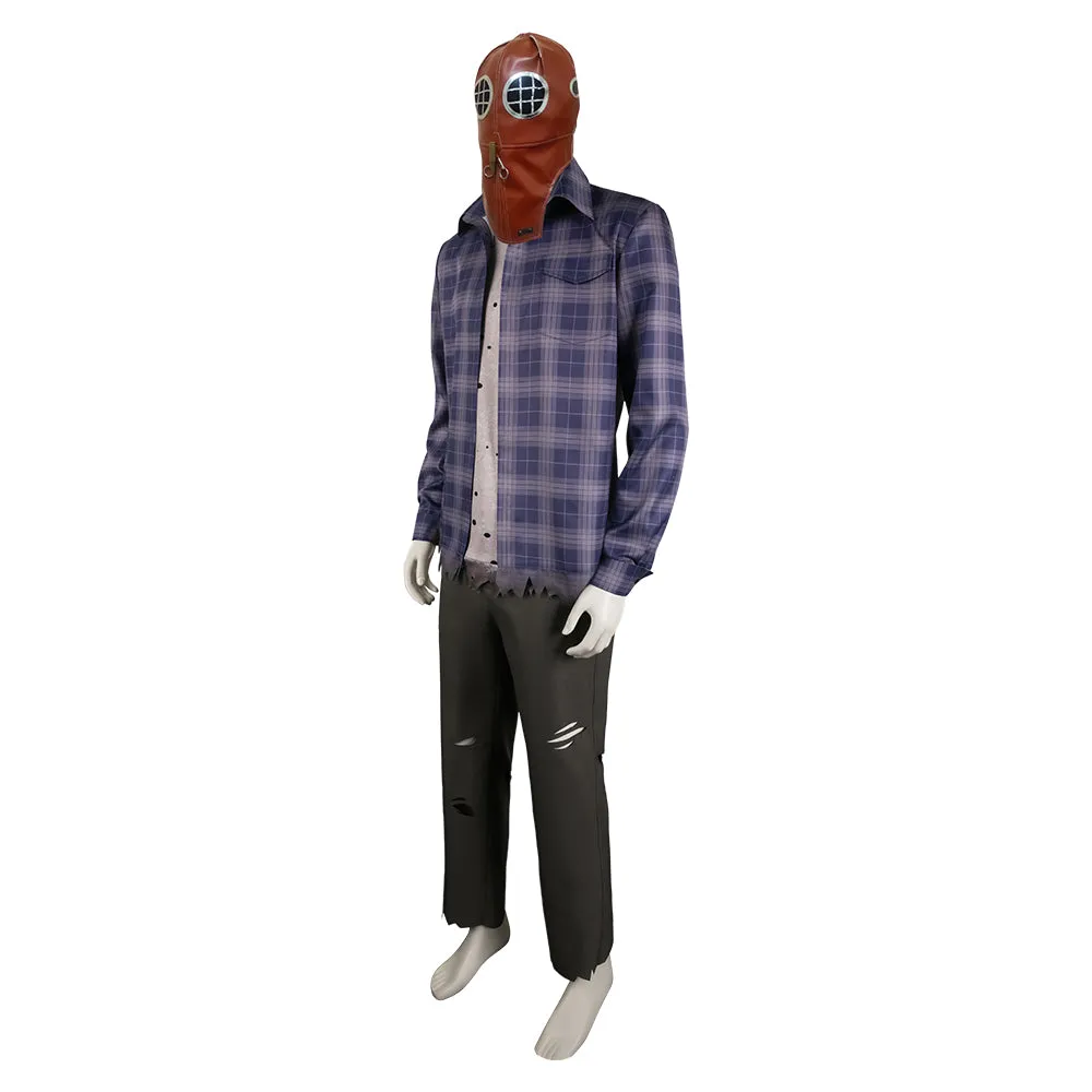 In A Violent Nature 2024 Horror Movie Johnny Checkered Print Suit Cosplay Costume Outfits Halloween Carnival Suit