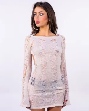 Indio Dream Women's White Knit Dress