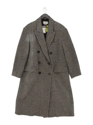 Isabel ETOILE Marant Women's Coat UK 10 Black Wool with Cotton, Other, Viscose