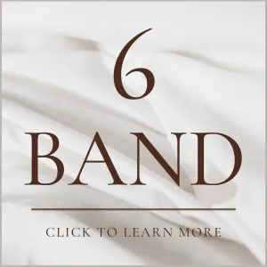 It looks like your ideal band size is a 6, however we don't currently stock this size.<br><br>DON'T WORRY!<br><br>You might be able to sister size.<br>Click above to learn more!