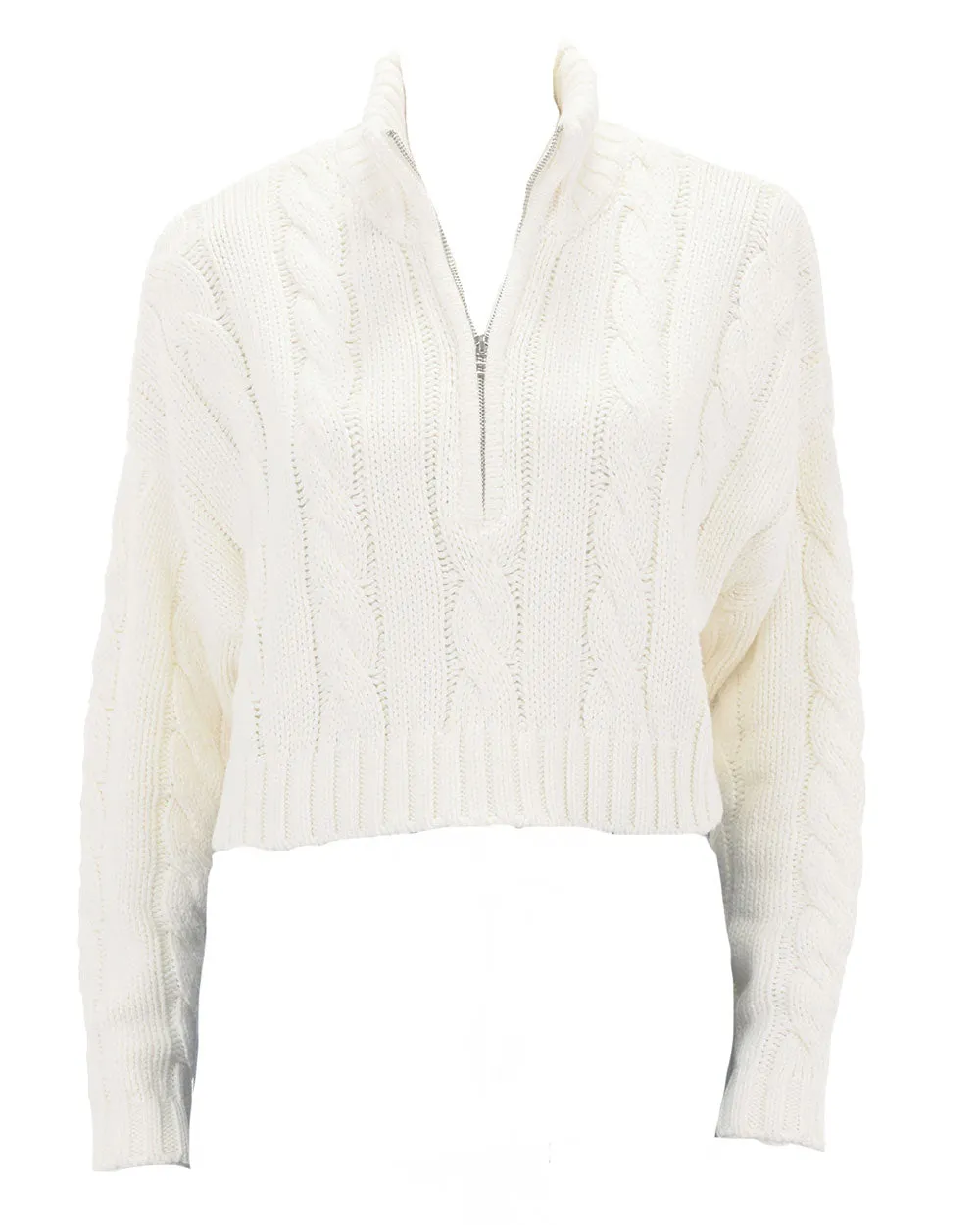 Ivory Cropped Hampton Sweater