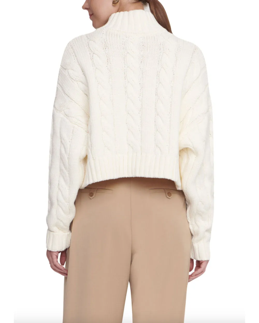Ivory Cropped Hampton Sweater