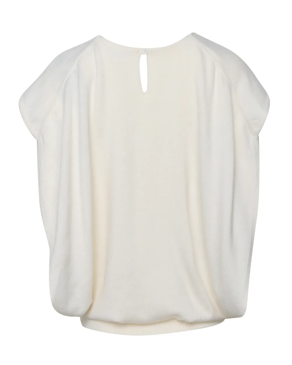 Ivory Lamara Draped Pullover