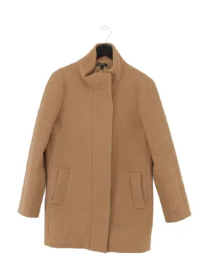 J. Crew Women's Coat M Tan Wool with Acrylic, Other, Polyester