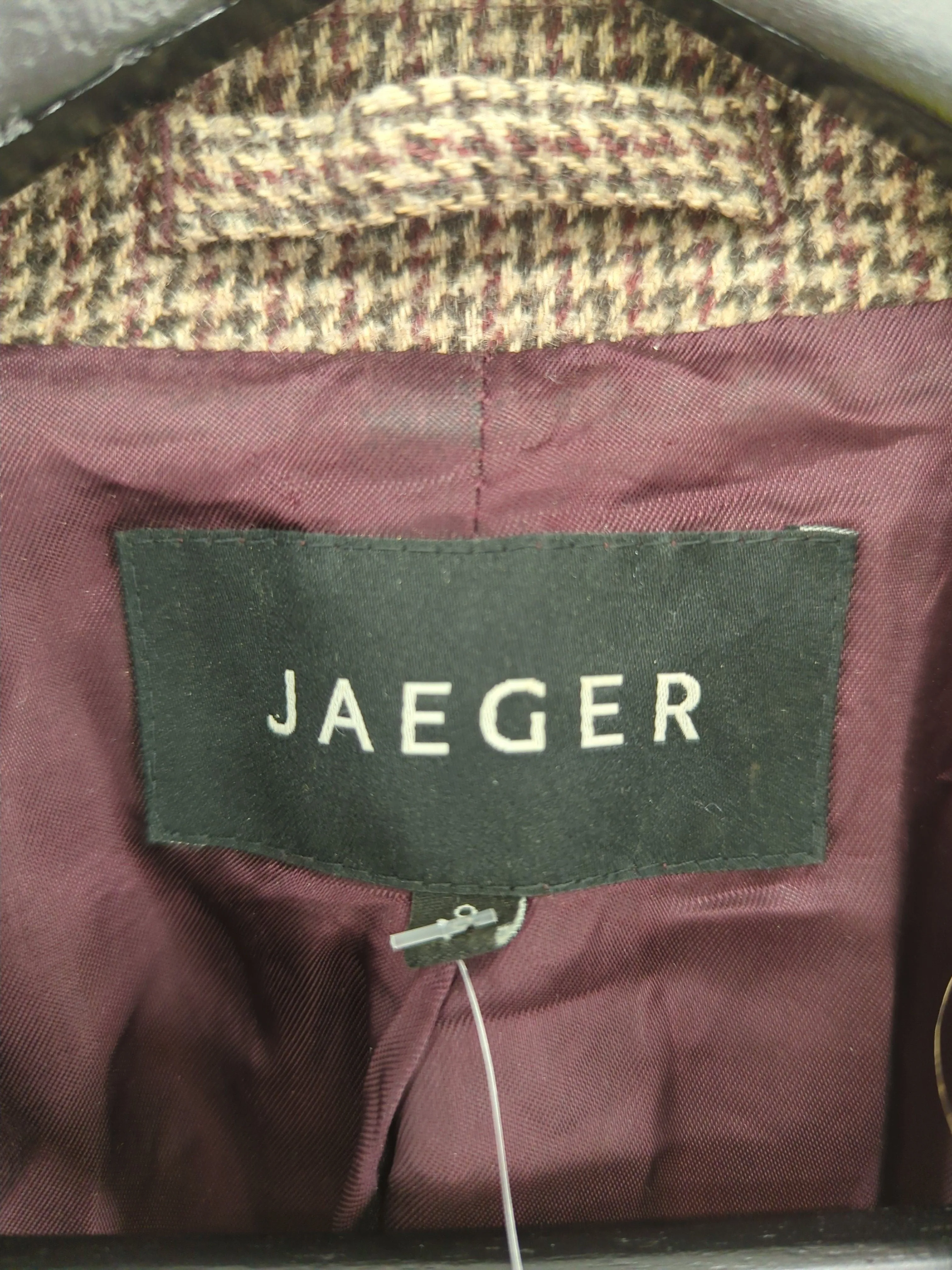 Jaeger Women's Blazer UK 8 Brown