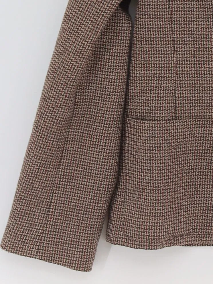 Jaeger Women's Blazer UK 8 Brown