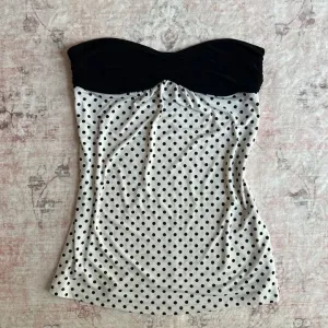 JazzHer Crop Tops Punk T shirts Polka Dot Women Clothes Gothic Streetwear Tube Top Slim Aesthetic Sweet Kawaii 2000s Girl Tank Camis Tee