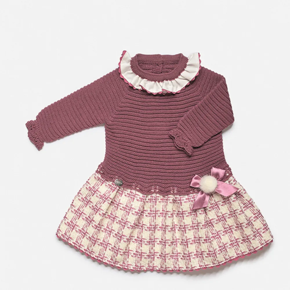Juliana Berenjena Half Knit Dress