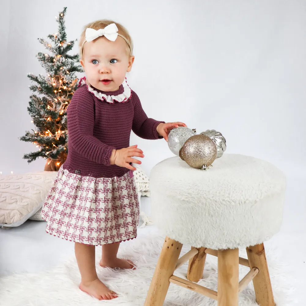 Juliana Berenjena Half Knit Dress