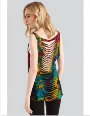 Kathmandu - Tie Dye Tank Top w/Razor Back