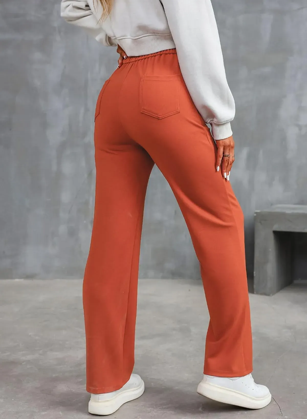 Kendall High-Waisted Button Front Wide Leg Pants