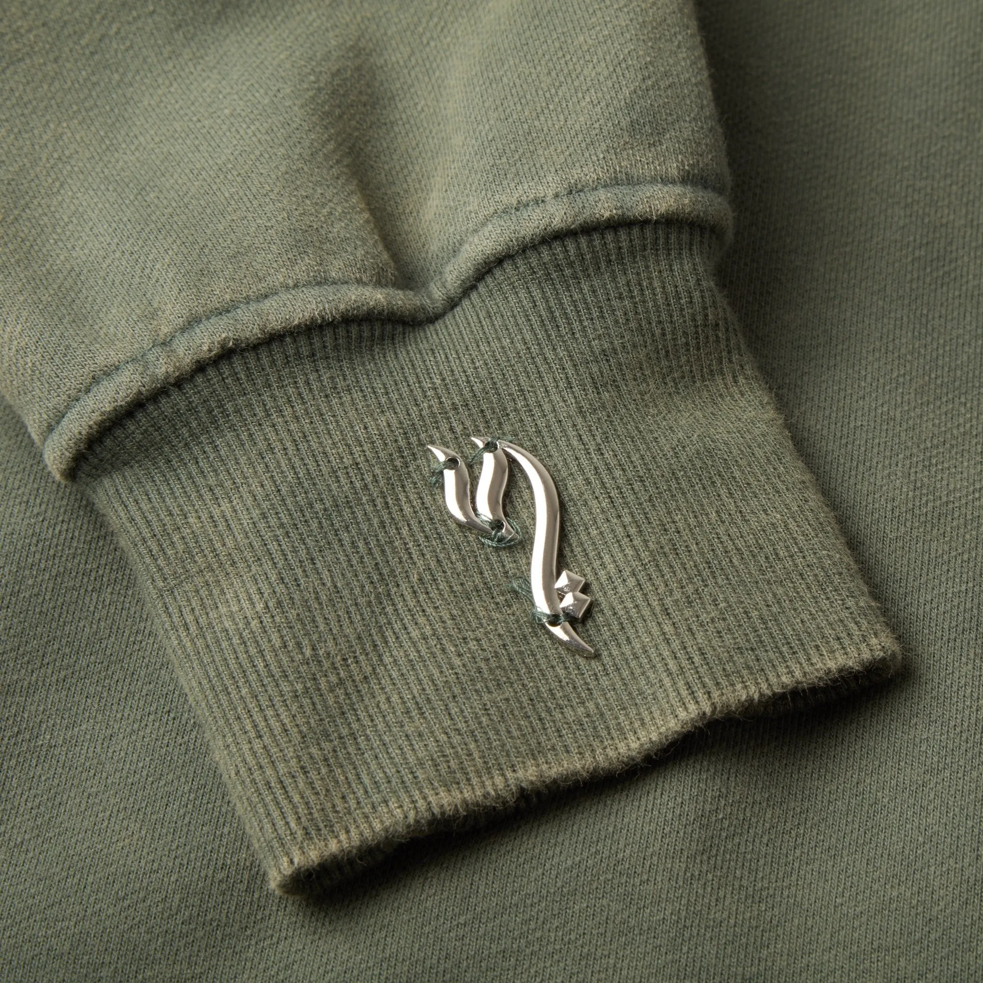 KHAKI PATCHWORK ZIP UP