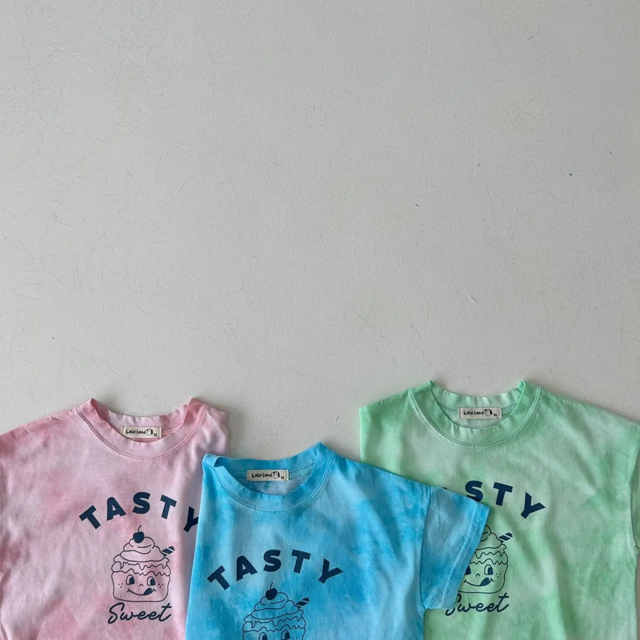 Kids Tie-Dye Cupcake Tee- Pink