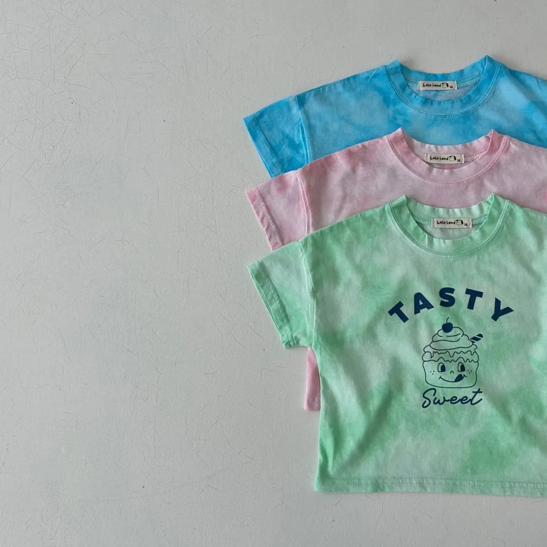 Kids Tie-Dye Cupcake Tee- Pink