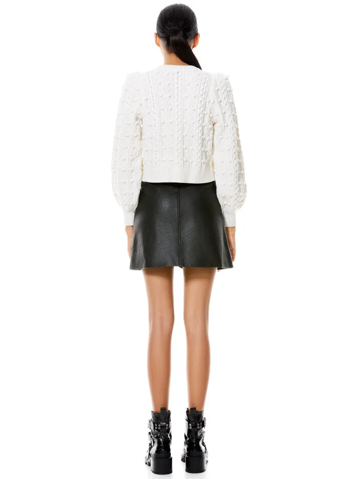 KITTY PUFF SLEEVE CARDIGAN