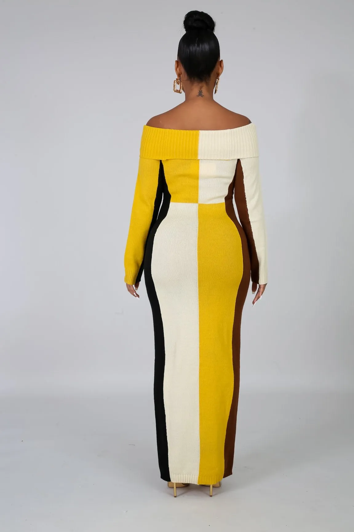 Knit maxi dress
