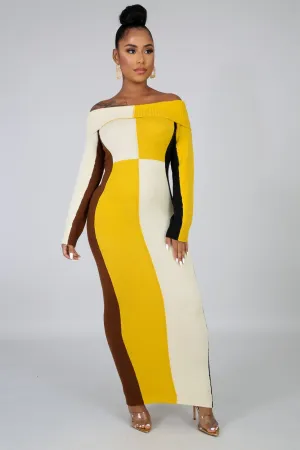 Knit maxi dress