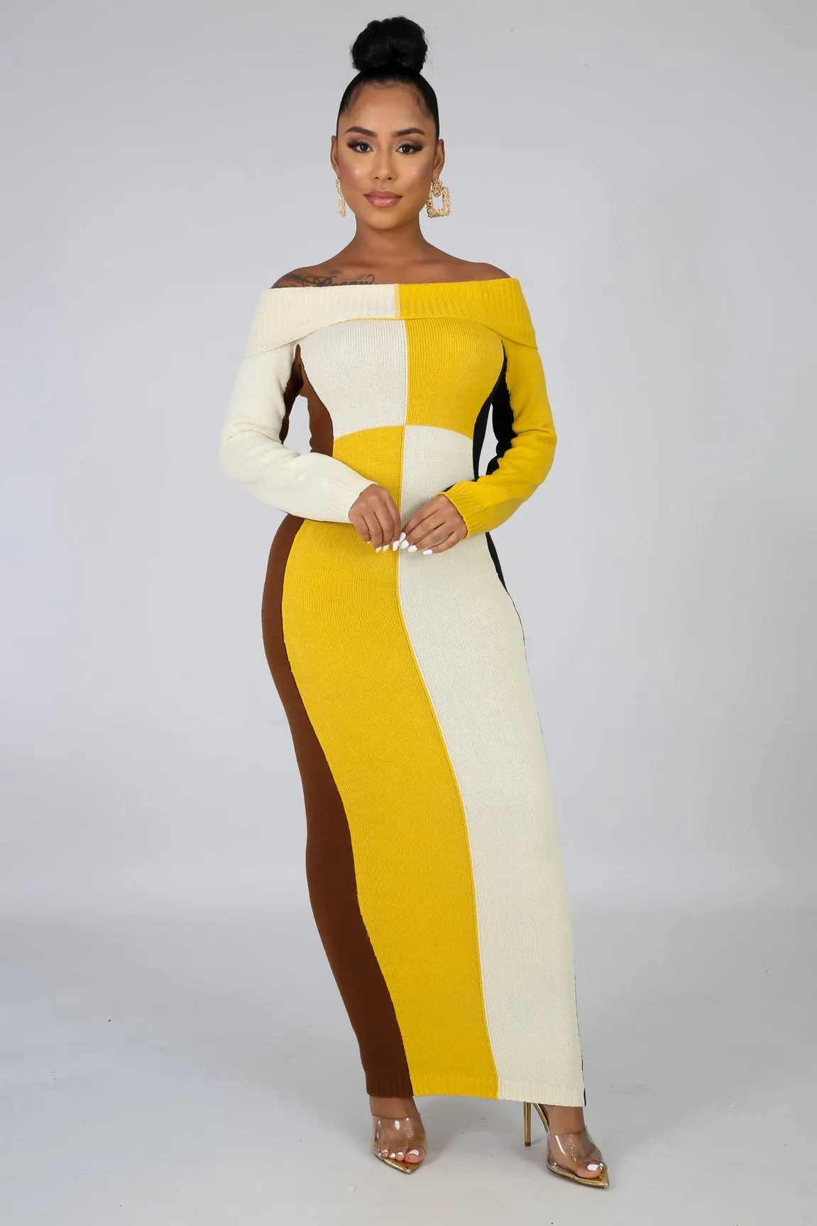 Knit maxi dress