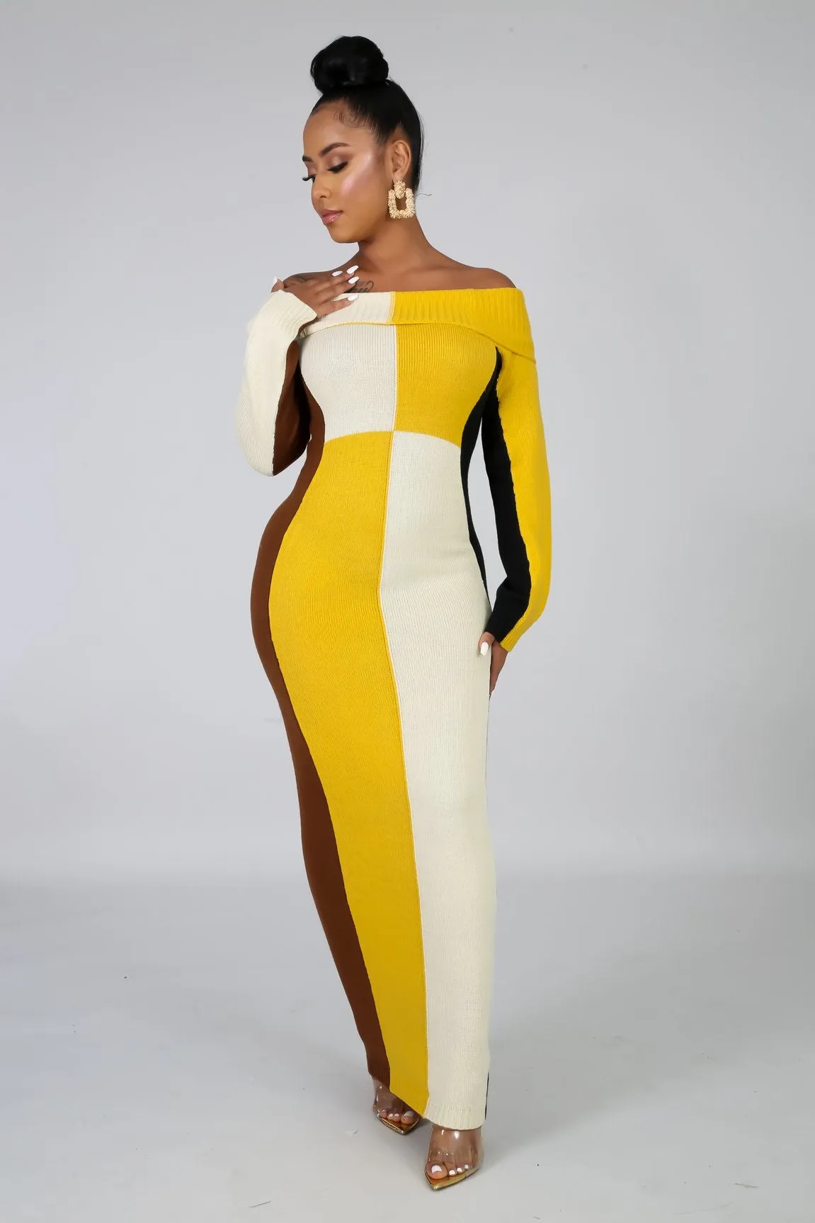 Knit maxi dress