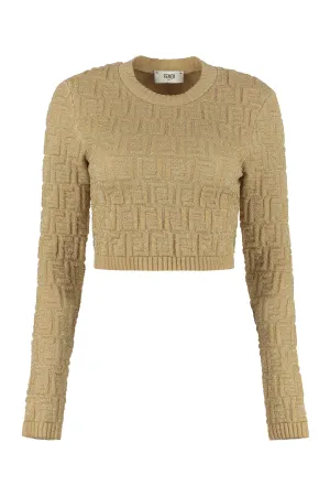 Knitted lurex top
