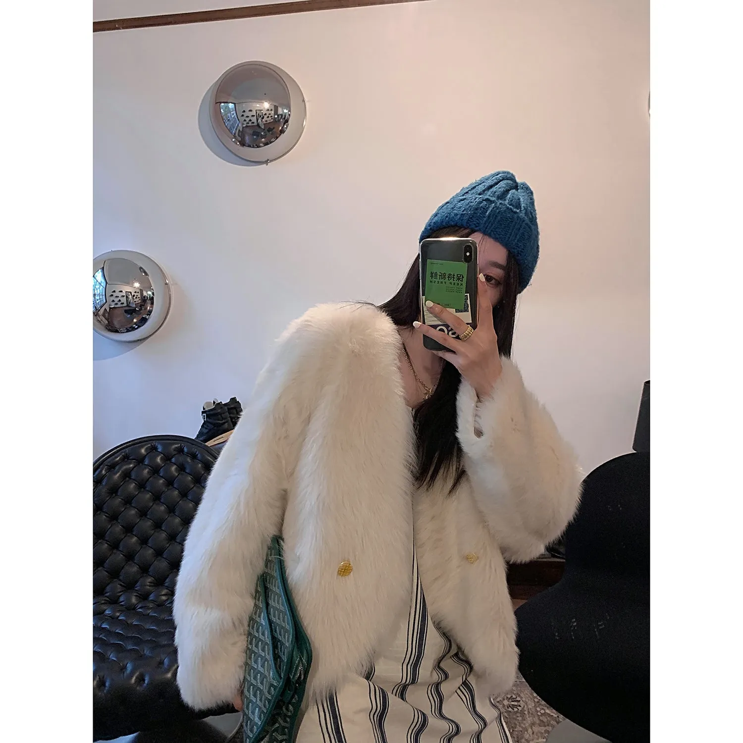 Lambswool Fur Coat