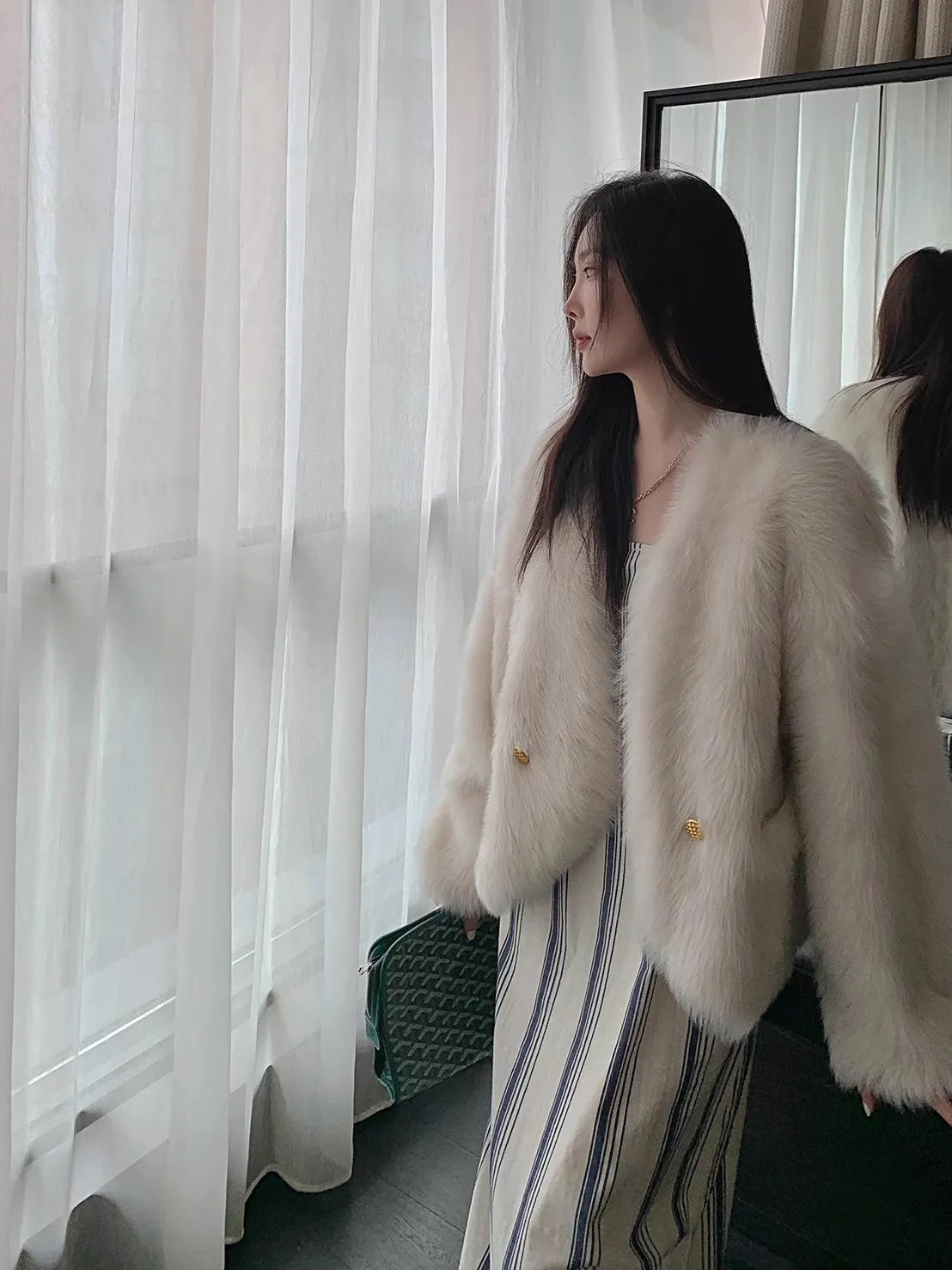 Lambswool Fur Coat
